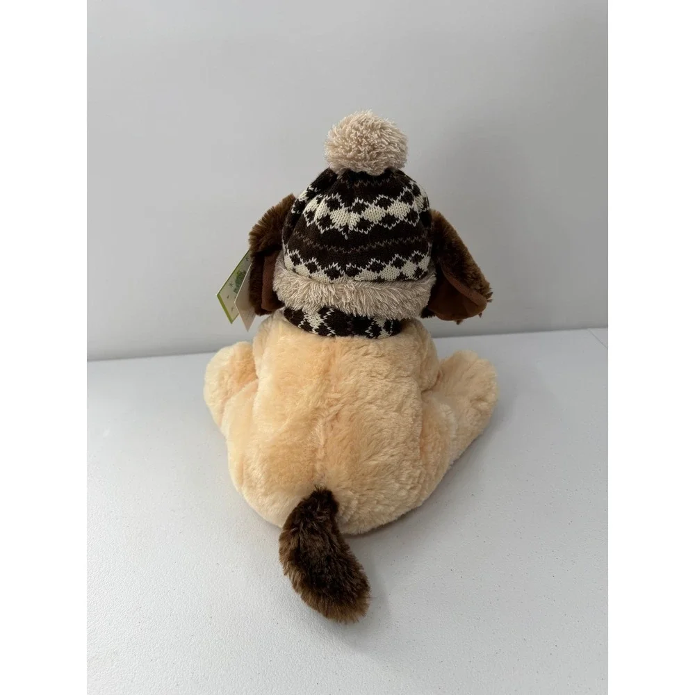 Hugfun St Jude Aiden Puppy Dog Plush Winter Hat Scarf 2017 Holiday Tan Brown 12
